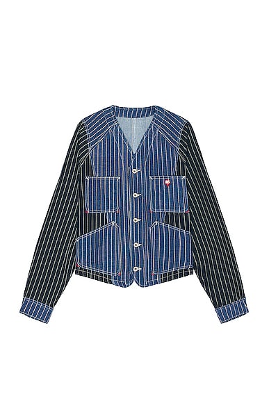 Kenzo Medium Stone Workwear Jacket In Medium Stone Blue Denim