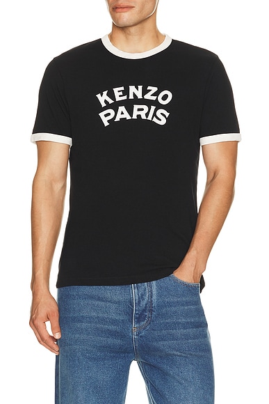 Kenzo Paris Emblem Slim T-shirt in Black