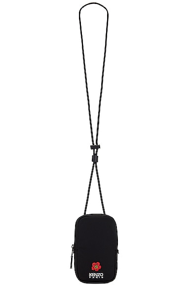 Kenzo Phone Holder On Strap Bag In Black