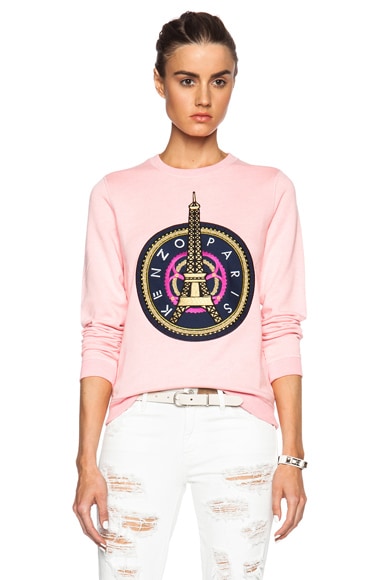 Kenzo Eiffel Tower Sweatshirt in Petal FWRD