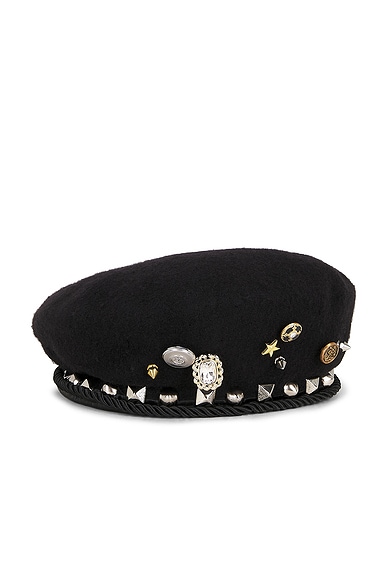 Kody Phillips KP x Pretty Relics Lasso Beret in Black