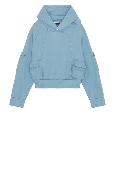 Kody Phillips Cargo Hoodie in Baby Blue