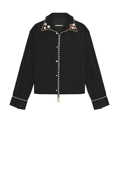 Embellished Long Sleeve Lasso Shirt