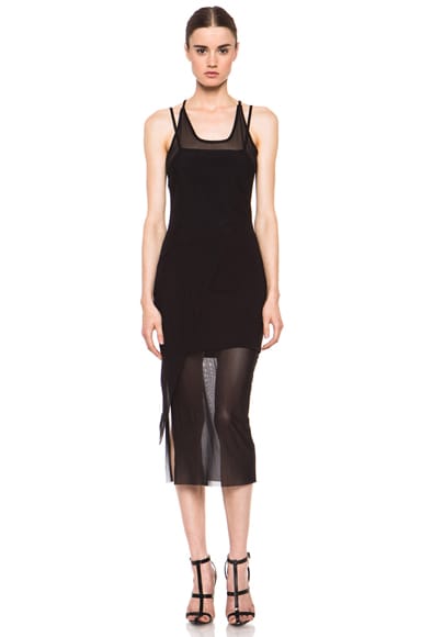 Kimberly Ovitz Kimek Polyamide-Blend Dress in Black | FWRD