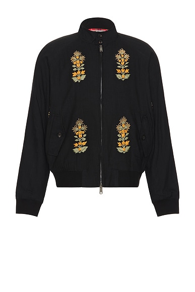 Balenciaga Faux Fur Zip-Up Jacket in Black & White | FWRD