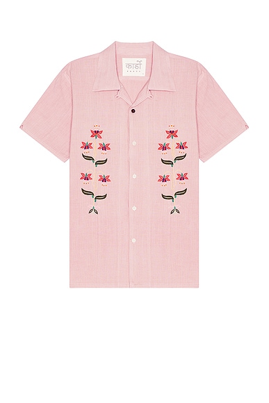 Kardo Chintan Shirt in Emb14 Fondant Pink
