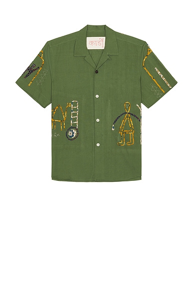 Kardo Ronen Shirt in Rab08 Matcha