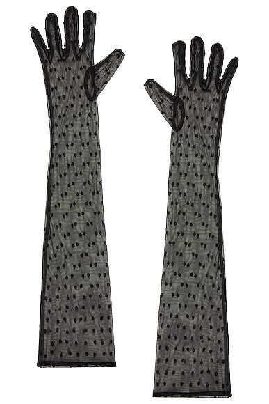 Shop Kiki De Montparnasse Merci Gloves In Black