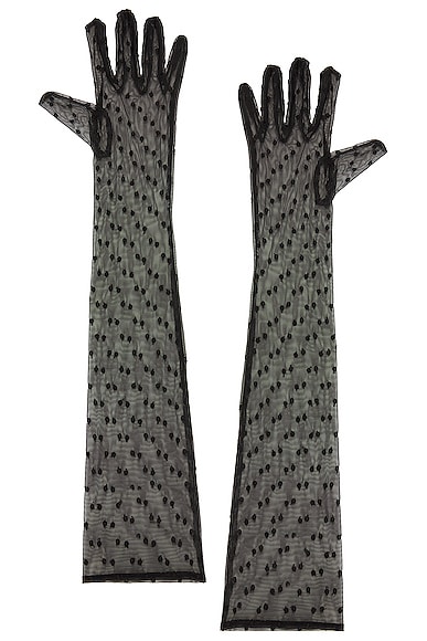 Shop Kiki De Montparnasse Merci Gloves In Black