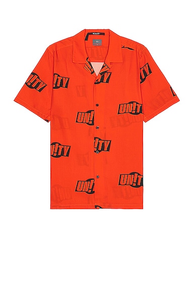 Ksubi Unity Sign Resort Ss Shirt in Orange