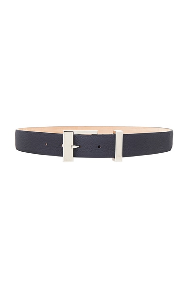 KHAITE Manhattan 30mm Belt in Midnight Navy