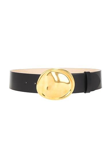 KHAITE Keefe 35mm Belt in Black