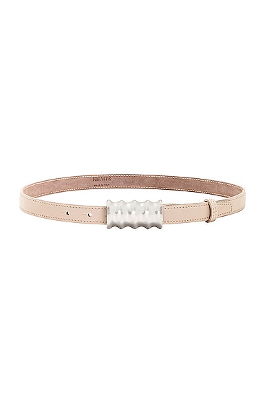 KHAITE Small Julius Belt in Cream | FWRD