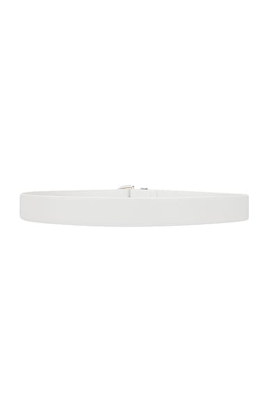 KHAITE BAMBI SKINNY SILVER HARDWARE BELT