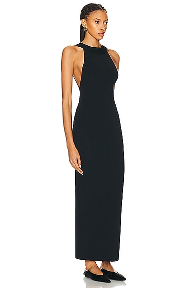 Khaite Evelyn Stretch-knit Maxi Dress In Black