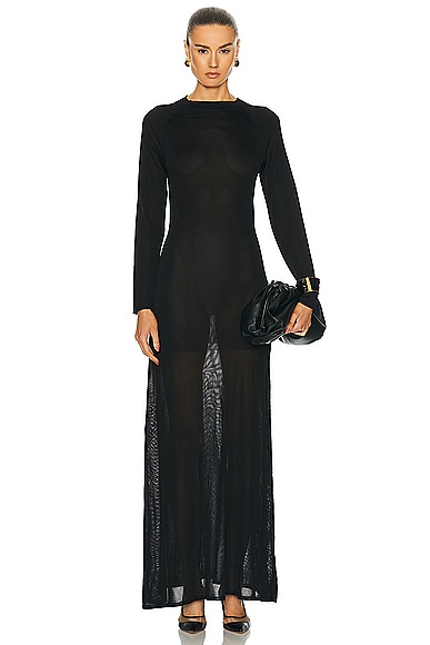 Shop Khaite Valera Dress In Black