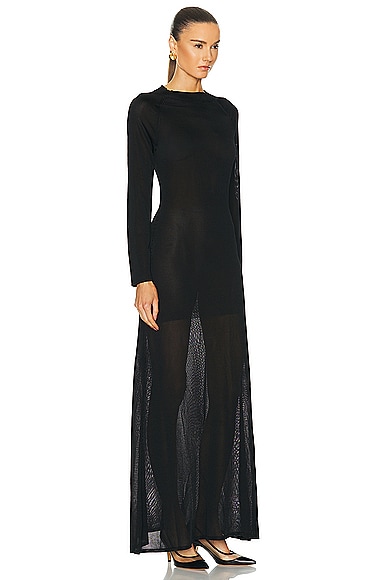 Shop Khaite Valera Dress In Black