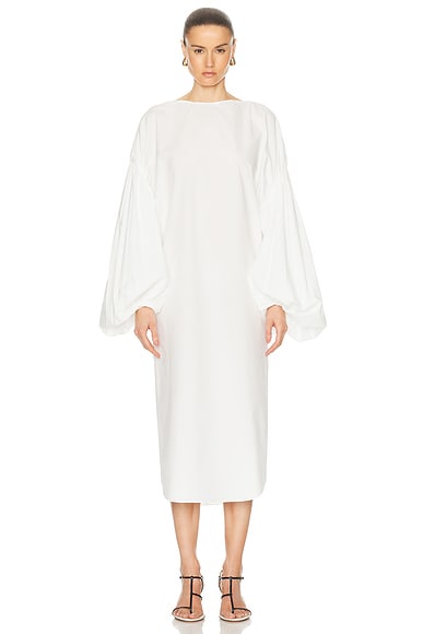 KHAITE Zelma Dress in White