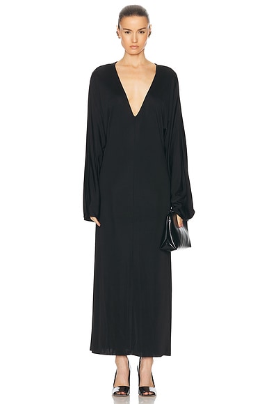 KHAITE Minter Dress in Black