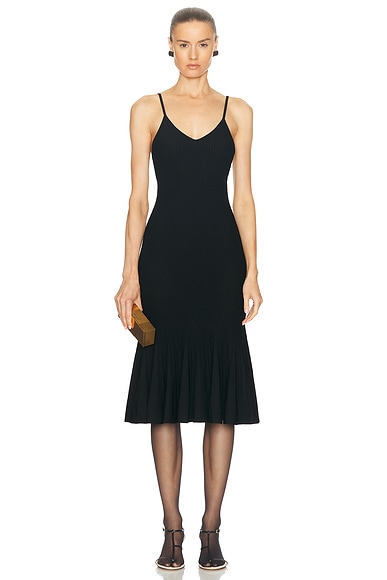 KHAITE Queen Dress in Black