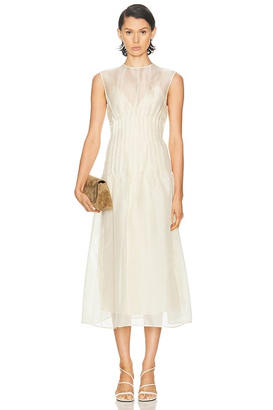 KHAITE Wes Dress in Bone
