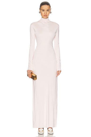 KHAITE Norla Dress in Soft Pink