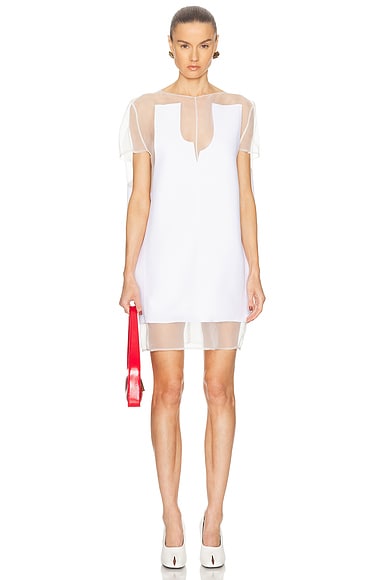 KHAITE Winona Dress in Chalk