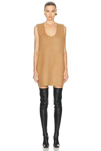 KHAITE Nyona Dress in Camel