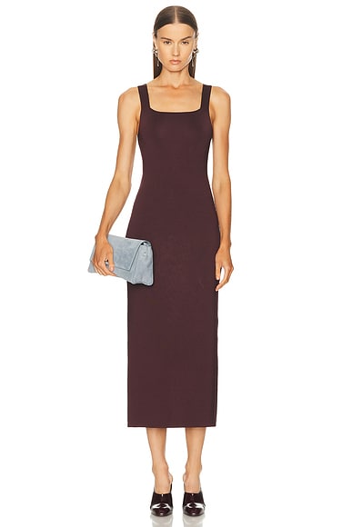 KHAITE Dixi Dress in Almandine