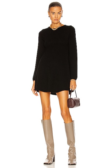 KHAITE Fleurine Dress in Black | FWRD