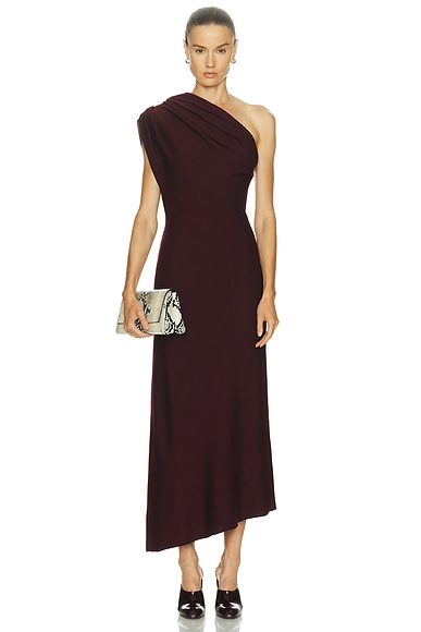 KHAITE Coast Dress in Jam