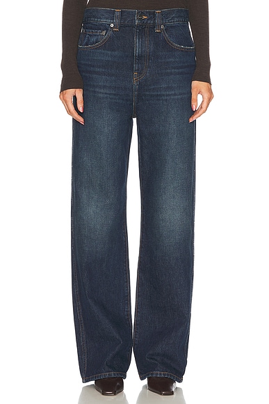 KHAITE Bonnie Straight Leg Jeans in Lansing