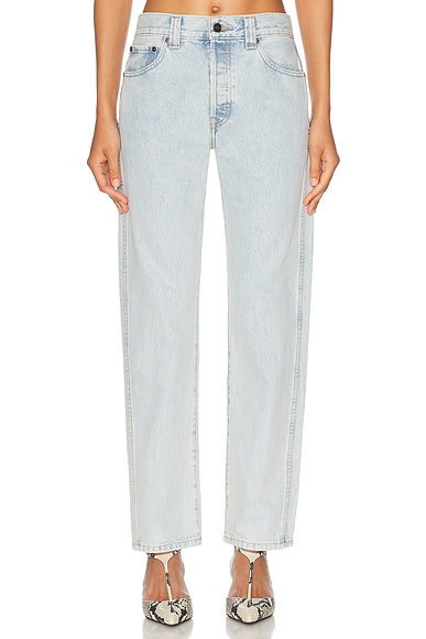 KHAITE Callum Straight Leg Jeans in Shelburne