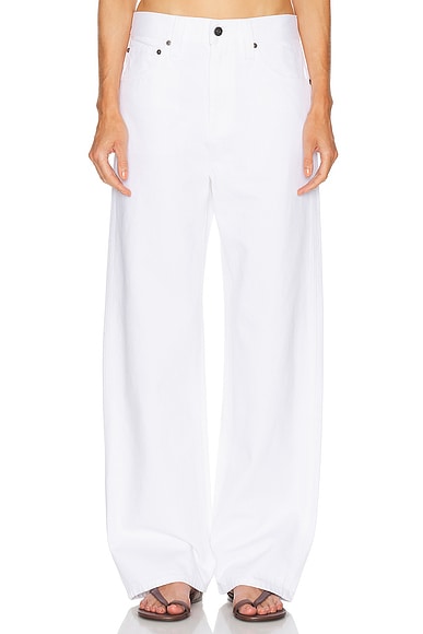 KHAITE Bonnie Straight Leg in White