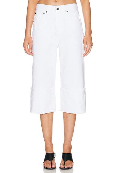 KHAITE Boyle Straight Leg in White