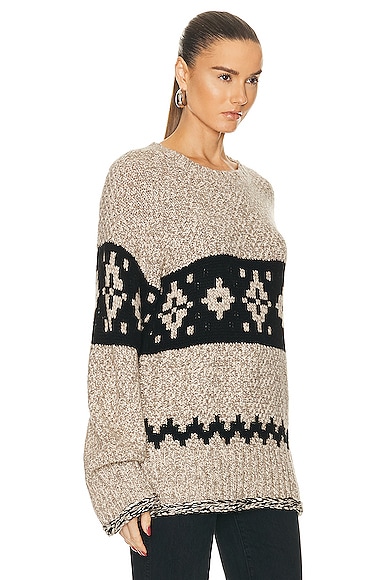 Shop Khaite Tabi Sweater In Biscuit Multi