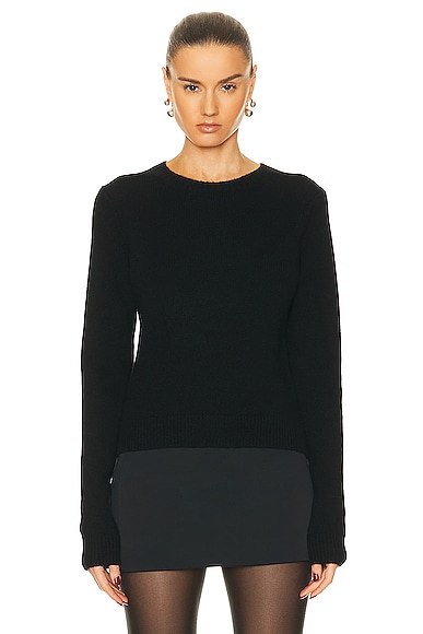 KHAITE Diletta Sweater in Black