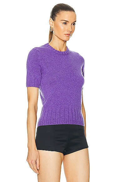 Shop Khaite Luphia Sweater In Violet