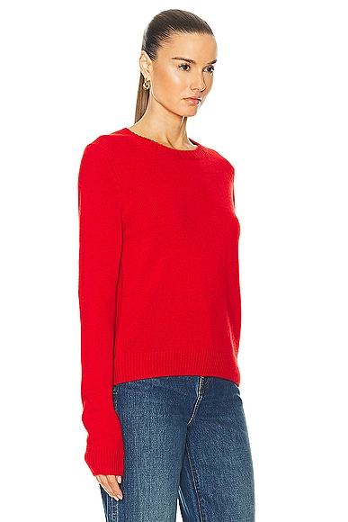 Khaite Diletta Cashmere Sweater In Fire Red