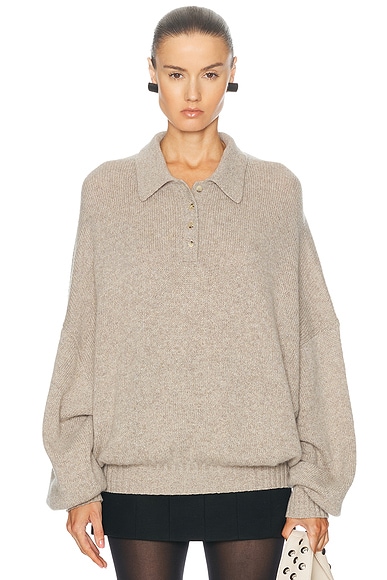 KHAITE Rene Sweater in Sepia