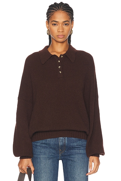 KHAITE Rene Sweater in Rosewood