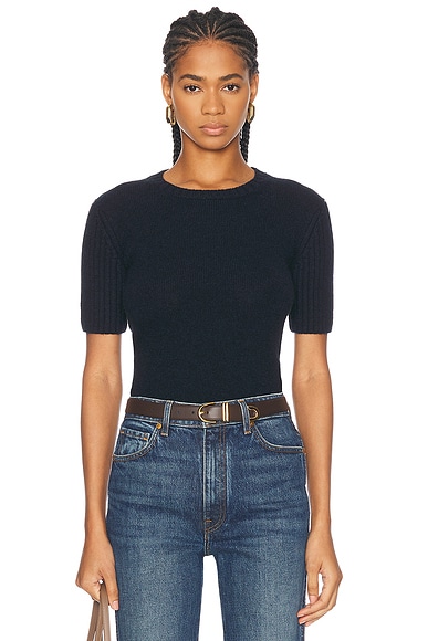 KHAITE Mia Sweater in Midnight Navy