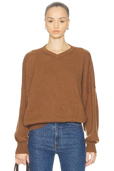 KHAITE Wolfe Sweater in Maple