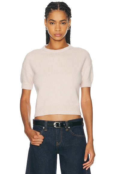 KHAITE Golden Cashmere Sweater in Dusty Rose