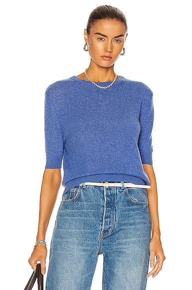 KHAITE Dianna Sweater in Sky Blue | FWRD