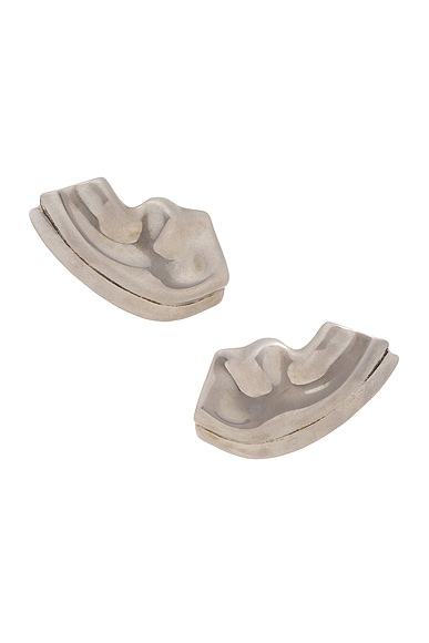 KHAITE Amato Earrings in Silver
