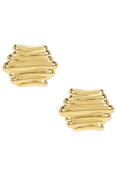 KHAITE Crema Earrings in Gold