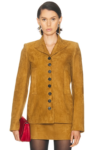 KHAITE Saraphina Jacket in Toffee