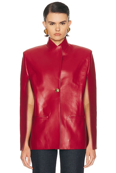 KHAITE Dolso Jacket in Deep Red