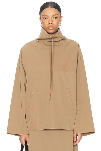 YEEZY Calabasas Embroidered French Terry Hoodie in Trench FWRD